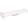 Durable White Shower Shelf for Walk-in Shower Wall - 80 cm