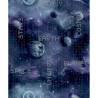 Noordwand Wallpaper Good Vibes Galaxy Planets and Text Black and Purple Colour black and purple Quantity in Package 1 