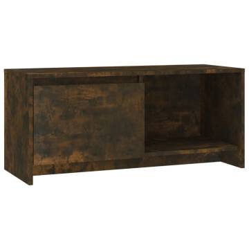 Stylish Smoked Oak TV Cabinet - 90x35x40 cm