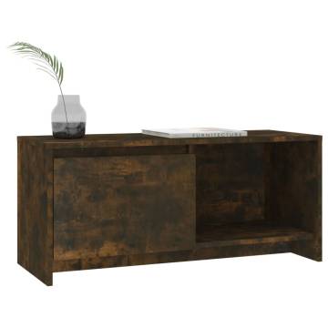 Stylish Smoked Oak TV Cabinet - 90x35x40 cm