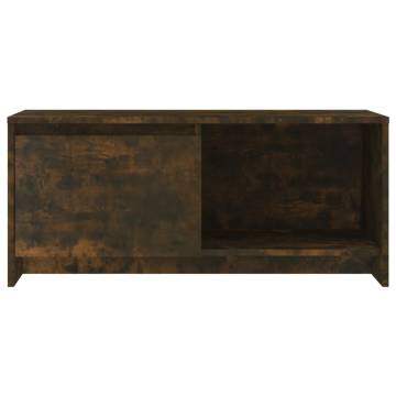 Stylish Smoked Oak TV Cabinet - 90x35x40 cm