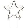 Star Christmas Light Decorations with 50 LEDs - 3 pcs