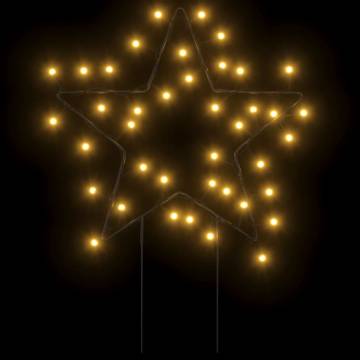 Star Christmas Light Decorations with 50 LEDs - 3 pcs