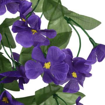 Artificial Flower Garlands 3 pcs Dark Purple - 85 cm