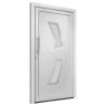 Elegant White Front Door 108x200 cm | Secure & Stylish