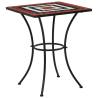 Mosaic Bistro Table Terracotta and White 60 cm Ceramic Colour terracotta and white Size 60 x 60 x 76 cm Quantity in Package 1 