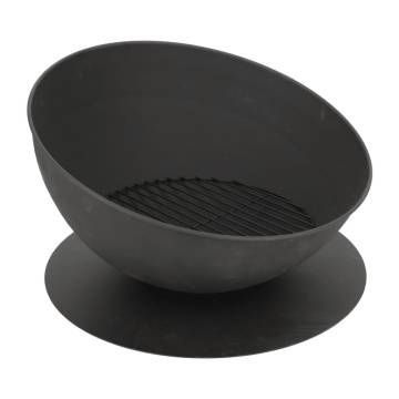 Esschert Design Fire Bowl Sloping On Disc - Stylish Garden Fire Pit