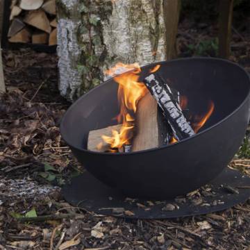 Esschert Design Fire Bowl Sloping On Disc - Stylish Garden Fire Pit