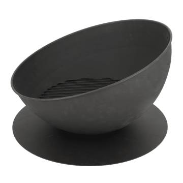 Esschert Design Fire Bowl Sloping On Disc - Stylish Garden Fire Pit