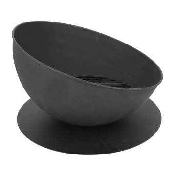 Esschert Design Fire Bowl Sloping On Disc - Stylish Garden Fire Pit