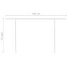 Manual Retractable Awning 5x3.5m Cream - HipoMarket UK