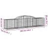 Arched Gabion Baskets 17 pcs - Durable Garden Barriers