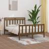 Bed Frame Honey Brown Solid Wood Pine 150x200 cm King Size Colour honey brown Size 150 x 200 cm 