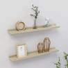 Wall Shelves 2 pcs Sonoma Oak 60x9x3 cm Colour sonoma oak Size 60 x 9 x 3 cm Quantity in Package 2 Number of Pieces 1 