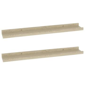 Wall Shelves 2 pcs Sonoma Oak - Stylish & Practical Storage