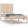 Solid Wood Bed Frame 75x190 cm Small Single | Modern Design