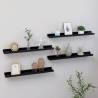 Wall Shelves 4 pcs Black 60x9x3 cm Colour black Size 60 x 9 x 3 cm Quantity in Package 4 Number of Pieces 1 