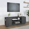 TV Cabinet Grey 110x35x40.5 cm Solid Wood Pine Colour grey Quantity in Package 1 