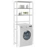 3-Tier Storage Rack over Laundry Machine Silver 69x28x169 cm Colour silver Size 69 x 28 x 169 cm 