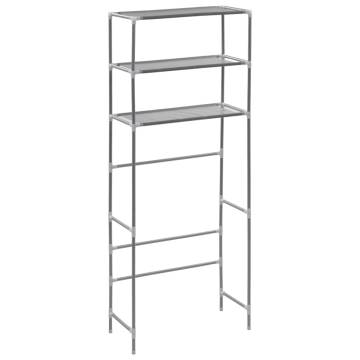 3-Tier Storage Rack Over Laundry Machine - Silver | Hipo Market