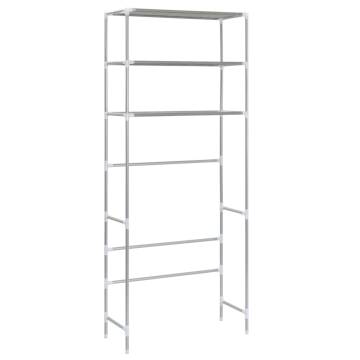 3-Tier Storage Rack Over Laundry Machine - Silver | Hipo Market