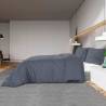 Duvet Cover Set Anthracite 135x200 cm Cotton - Hipomarket