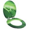 WC Toilet Seat with Soft Close Lid MDF Green Water Drop Design Quantity in Package 1 Design green water drop Soft close yes 