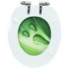 WC Toilet Seat with Soft Close - Green Water Drop Design