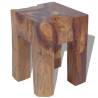 Handmade Solid Teak Wood Stool | Rustic Charm for Your Space