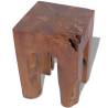 Handmade Solid Teak Wood Stool | Rustic Charm for Your Space