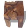 Handmade Solid Teak Wood Stool | Rustic Charm for Your Space