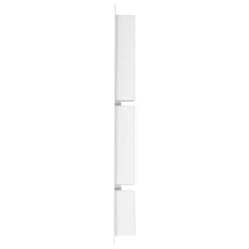 Shower Niche with 3 Compartments - Matt White 41x99x9 cm