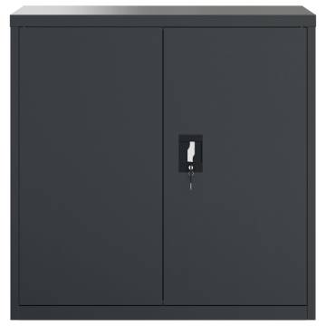 File Cabinet Anthracite | Steel Filing Cabinet 90x40x90 cm