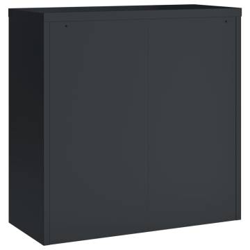 File Cabinet Anthracite | Steel Filing Cabinet 90x40x90 cm