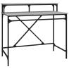 Desk Grey Sonoma 100x50 cm | Industrial Style Home Office