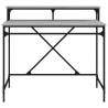 Desk Grey Sonoma 100x50 cm | Industrial Style Home Office