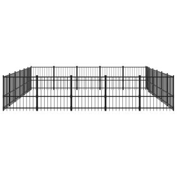 Outdoor Dog Kennel Steel 28.23 m² | Safety & Comfort