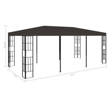 Elegant Gazebo 3x6m Anthracite for Outdoor Spaces