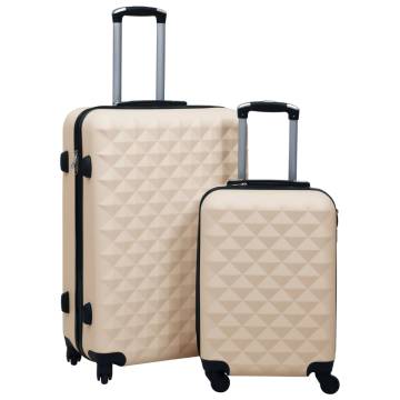 Gold ABS Hardcase Trolley Set - 2 pcs | Durable & Lightweight