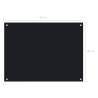 Stylish Black Kitchen Backsplash 80x60 cm Tempered Glass