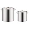 Premium 2 Piece Stainless Steel Stock Pot Set - 71/36 L