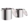 Premium 2 Piece Stainless Steel Stock Pot Set - 71/36 L