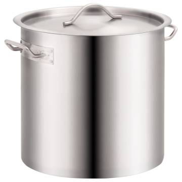 Premium 2 Piece Stainless Steel Stock Pot Set - 71/36 L