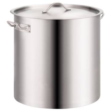 Premium 2 Piece Stainless Steel Stock Pot Set - 71/36 L