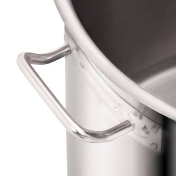 Premium 2 Piece Stainless Steel Stock Pot Set - 71/36 L