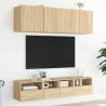 TV Wall Cabinet Sonoma Oak - Stylish & Space-Saving | HipoMarket