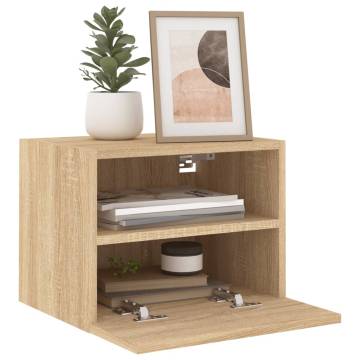 TV Wall Cabinet Sonoma Oak - Stylish & Space-Saving | HipoMarket