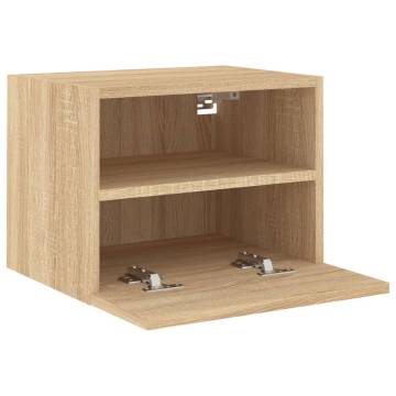 TV Wall Cabinet Sonoma Oak - Stylish & Space-Saving | HipoMarket