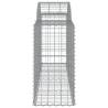 Arched Gabion Baskets 11 pcs | Galvanised Iron Garden Barriers