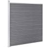 Garden Fence WPC 1045x186 cm Grey - Durable & Stylish Barrier